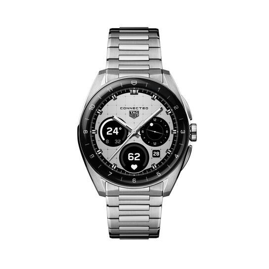 TAG Heuer Connected watch in 40 mm stainless steel with matching metal bracelet image number 0